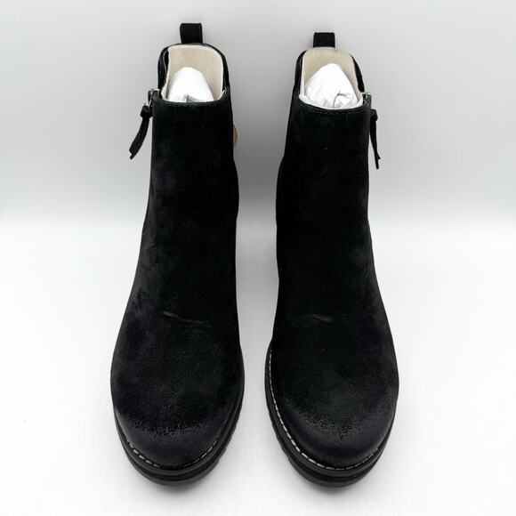 Sofft Womens Emeline Boots US 9.5M EU 41 Black Wedge Waterproof Suede NIB - Picture 7 of 13